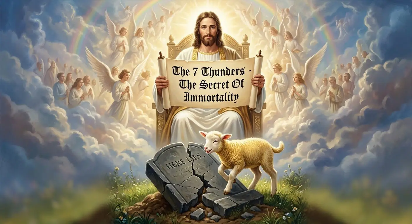 Biblical teaching artwork of the 7 Thunders and the secret of immortality